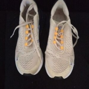 Nike Cream and Yellow Running Shoes